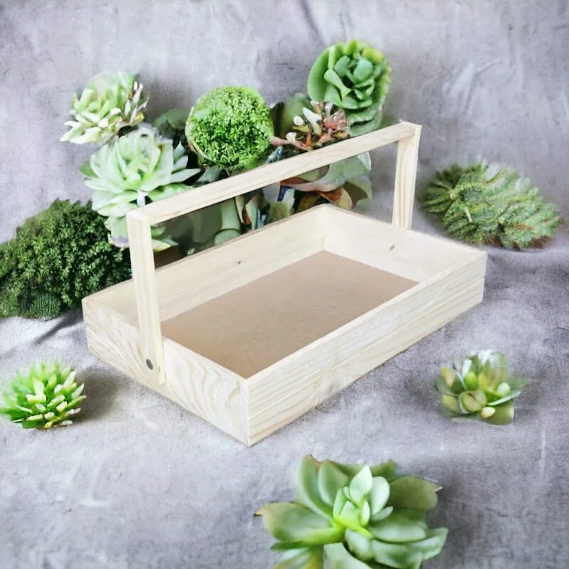 Pine wood tray 12x8 inches for Decoration or Gifting - Image 3