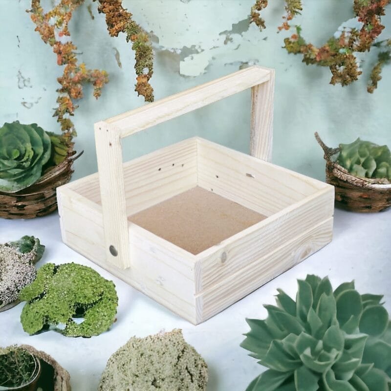 Pine wood tray 8x8 inches for Decoration or Gifting - Image 3