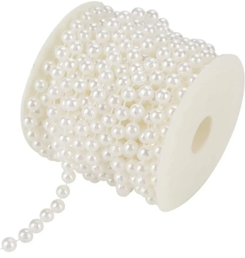 Bead pearl chain ball string - 8mm - 5 mtr - Image 2