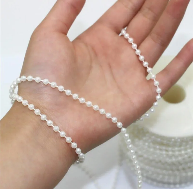 Bead pearl chain ball string - 8mm - 5 mtr - Image 3