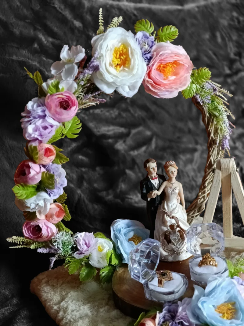 Elegant Personalized Ring Platter - Perfect for Engagements M2 - Image 5