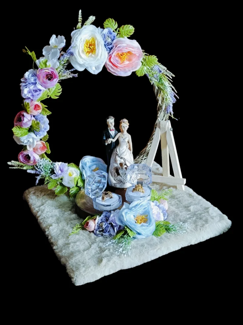 Elegant Personalized Ring Platter - Perfect for Engagements M2 - Image 9