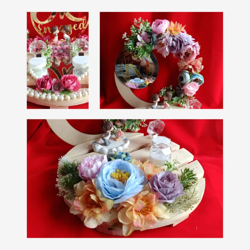 Elegant Personalized Ring Platter - Perfect for Engagements M5 - Image 2