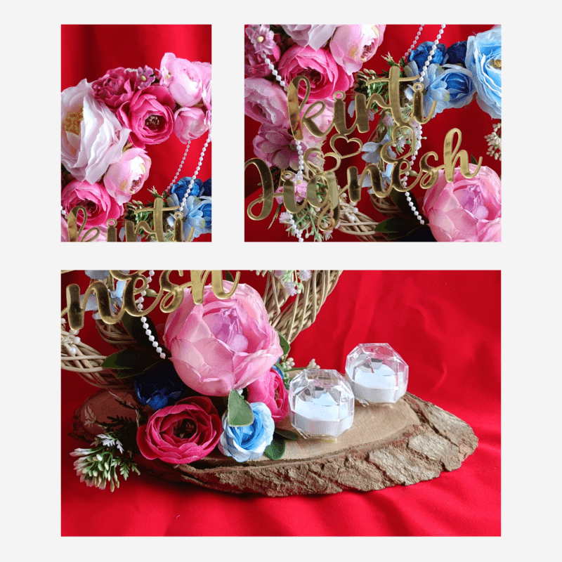 Elegant Personalized Ring Platter - Perfect for Engagements M8 - Image 2