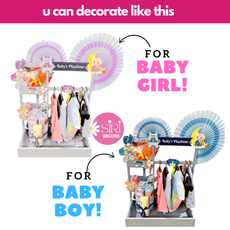 Plain Wooden Baby Shower Crate Closet Baby Basket with Handle Baby New Parent Party Newborn Baby Gifts - Image 3