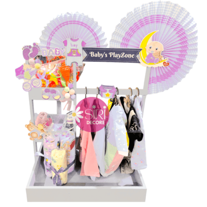 For Baby Girl Plain Wooden Baby Shower Crate Closet Baby Basket with Handle Baby New Parent Party Newborn Baby Gifts