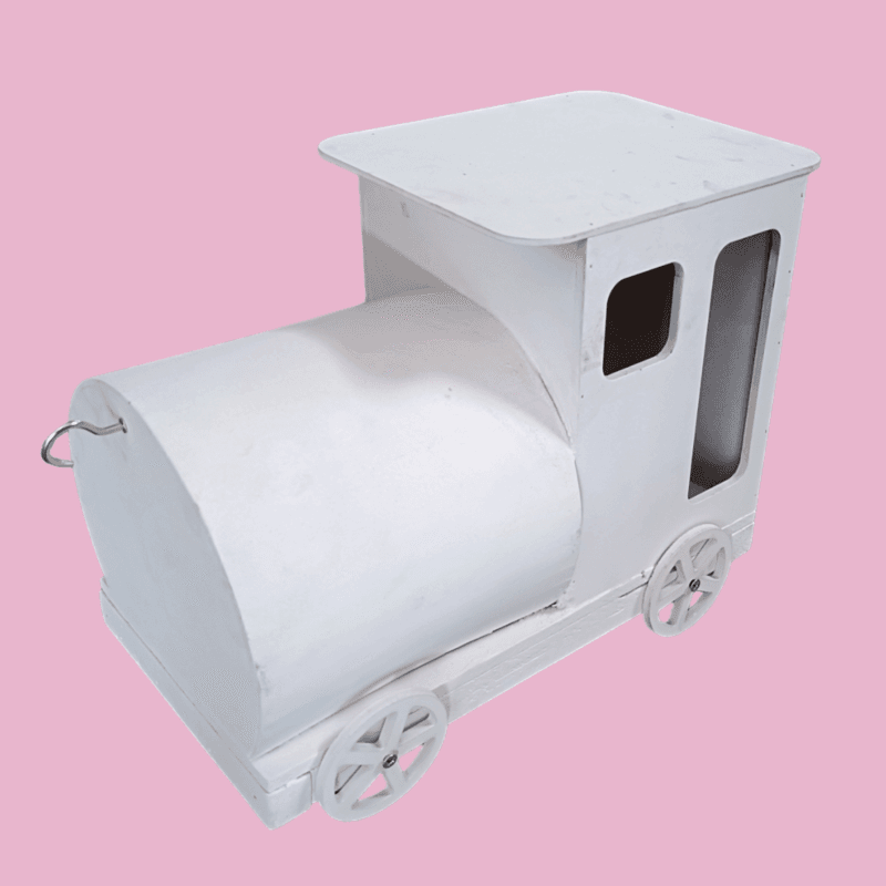 White Baby Hamper train engine only