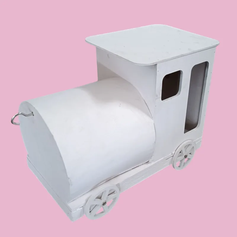 White Baby Hamper train engine only