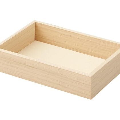 SiRiDecore Trousseau Pinewood Attractive Rectangular Plain Tray for Wedding/Shaadi Gift Hampers,Engagement,Saree Clothes Packing,Dry Fruit,Birthday,Festival Return Gifts,Shagun,Brown (5X8)