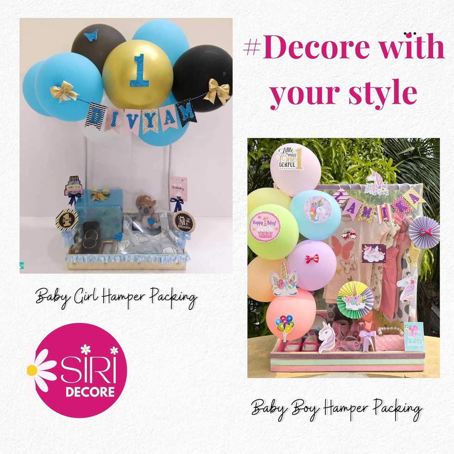 Baby hamper cloth packing wooden tray - Image 2