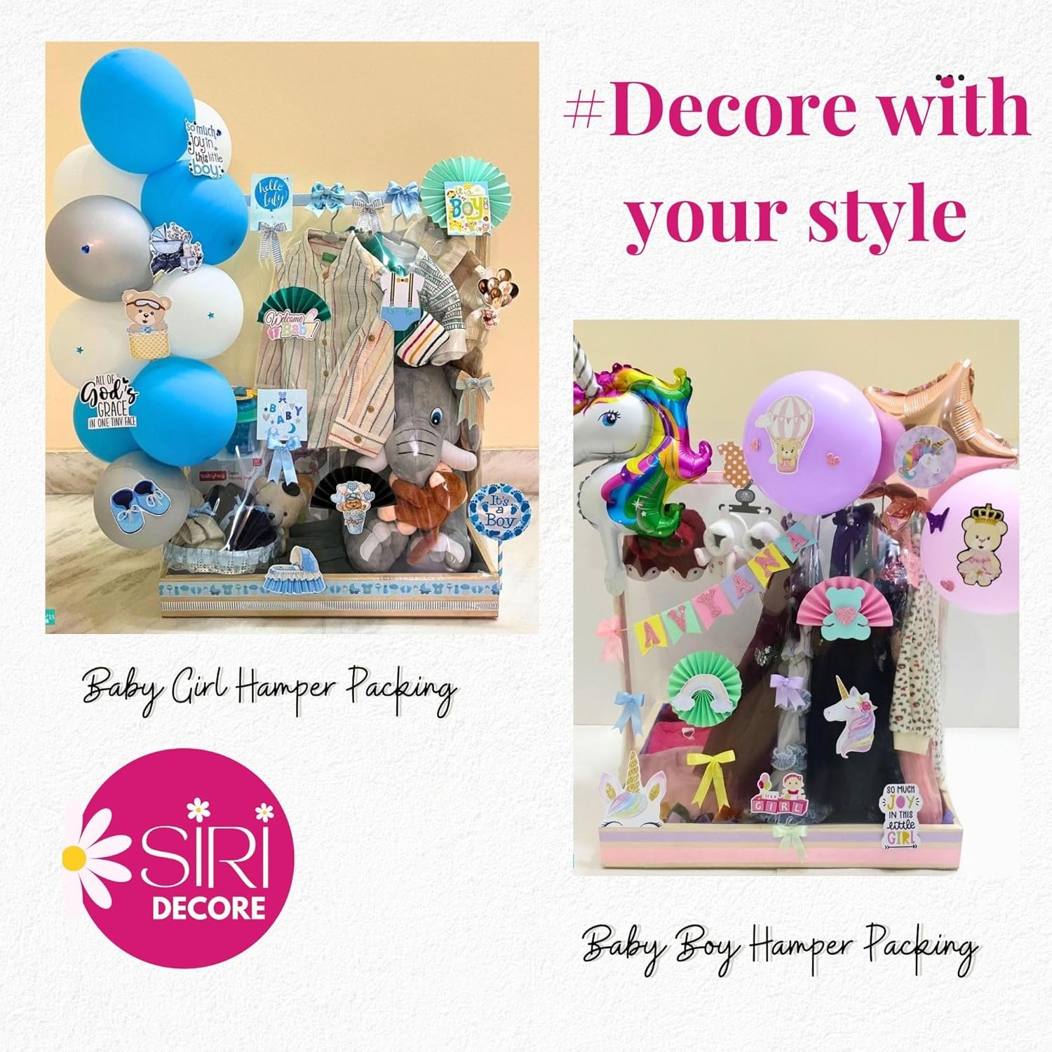 Baby hamper cloth packing wooden tray - Image 3