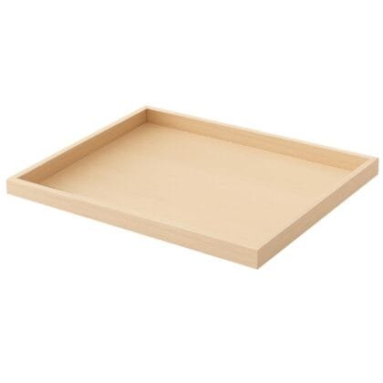 SiRiDecore Trousseau Pinewood Attractive Rectangular Plain Tray for Wedding/Shaadi Gift Hampers,Engagement,Saree Clothes Packing,Dry Fruit,Birthday,Festival Return Gifts,Shagun,Brown (12X18X1)